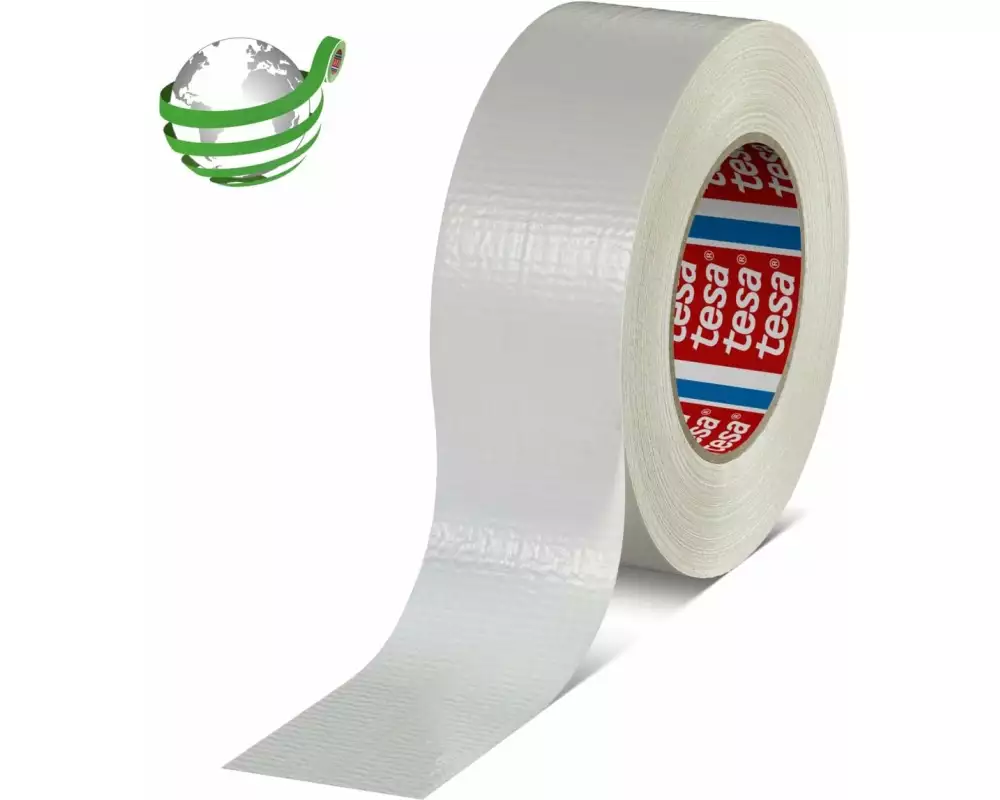 tesa Duct Tape 60462 50 mm x 50 m, Weiss