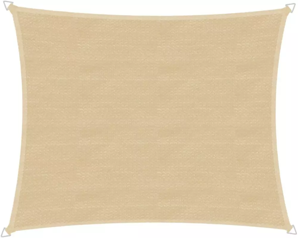 Windhager Sonnensegel Capri, 3 x 4 m, Eckig, Champagner