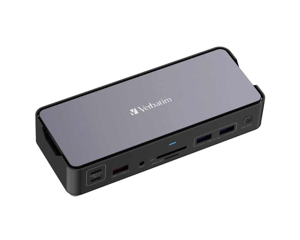 Verbatim Docking Station 15 Port, 2xHDMI,3xUSB-A,3xUSB-C,1xDP,RJ45