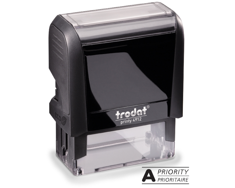 TRODAT Stempel Prioritaire 4912APRIO schwarz 47x18mm