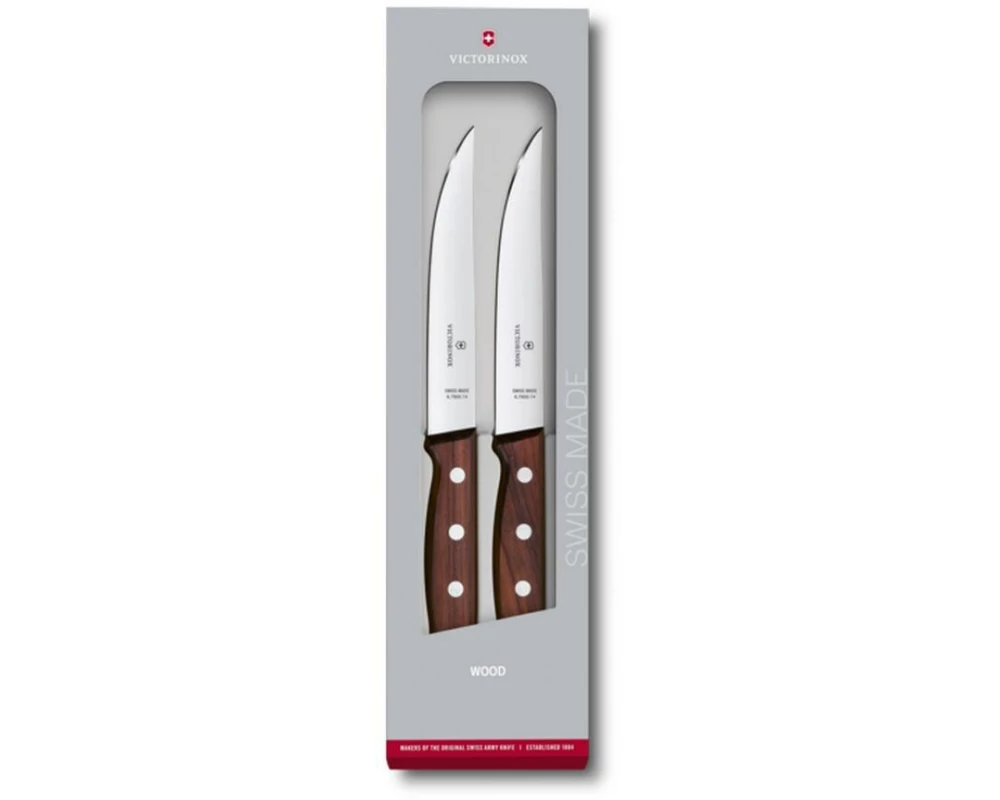 Victorinox Küchenmesser Wood 2-teilig, Braun