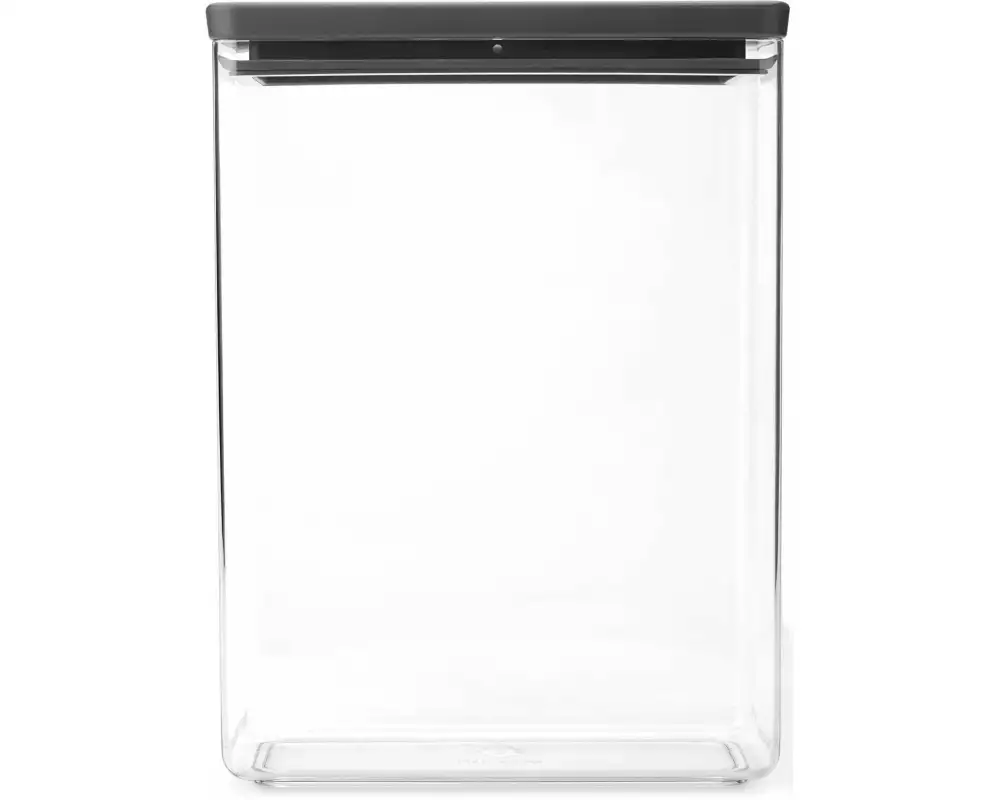 Brabantia Vorratsdose Tasty+ 5.4 l, Transparent/Dunkelgrau