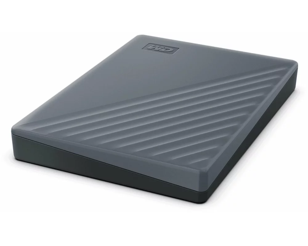 WD My Passport, 2TB, portable HDD, Gray