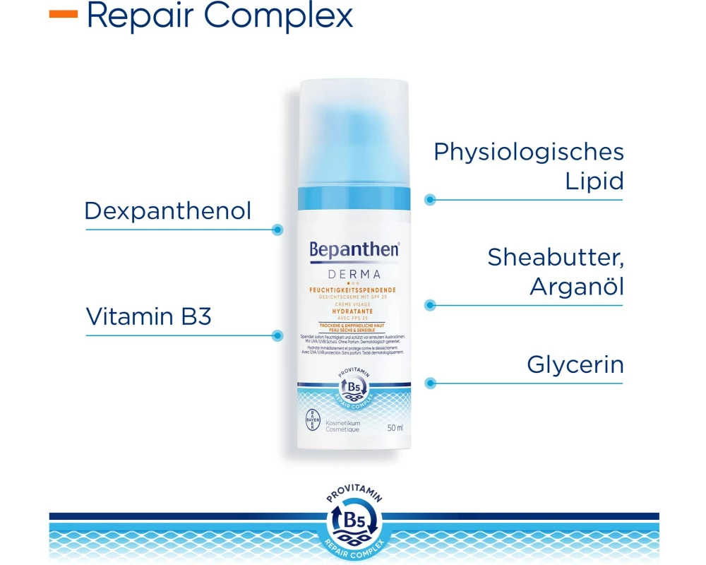 Bepanthen Derma Gesichtscreme SPF 25 50 ml