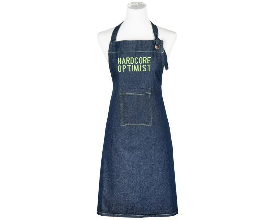 pad Kochschürze Denim Hardcore Optimist green, 80 x 70 cm