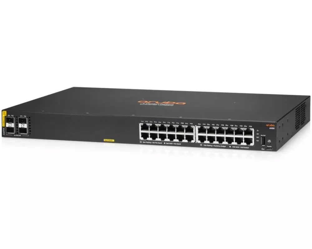 HPE Aruba Networking PoE+ Switch CX 6100 24G PoE+ 28 Port