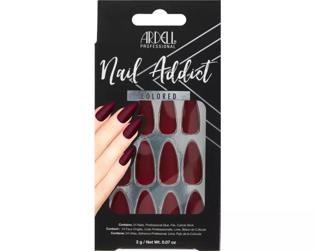 Ardell Kunstnägel Colored Bordeaux 28 Stück