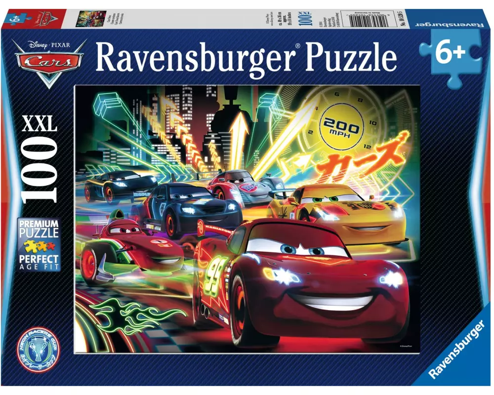 Ravensburger Puzzle Cars Neon 100 XXL Teile
