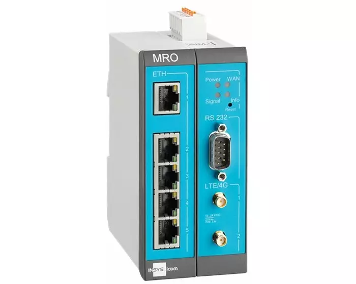 INSYS icom MRO-L200 LTE-Router EMEA-Frequenzen VPN-Option
