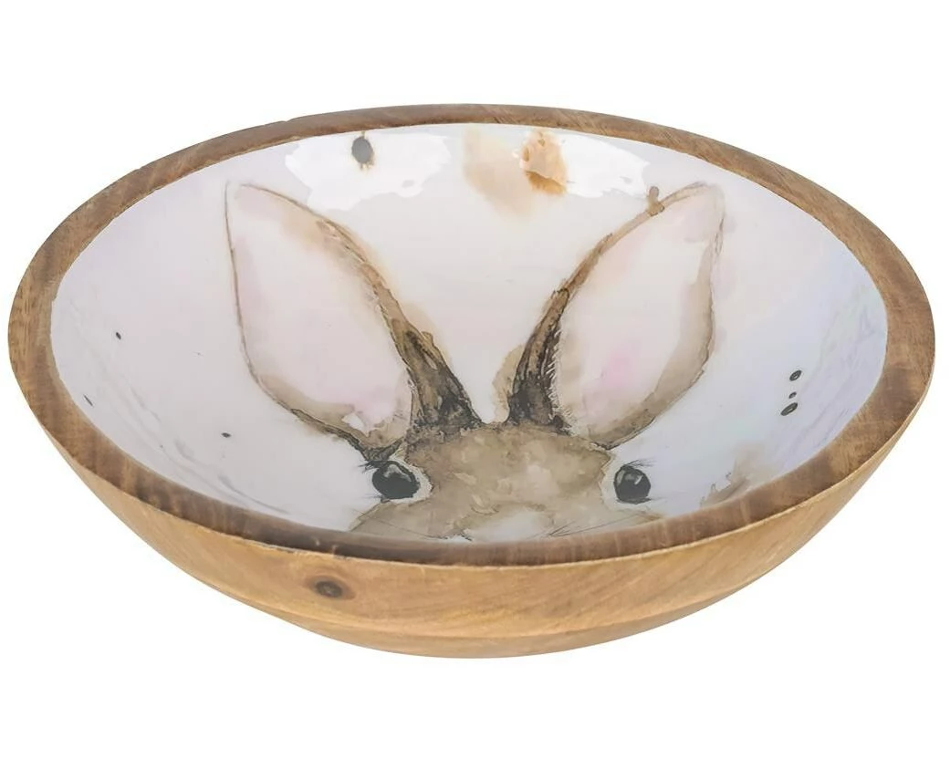 CHALET Schale Schnöggi 1 Stück, Braun/Weiss