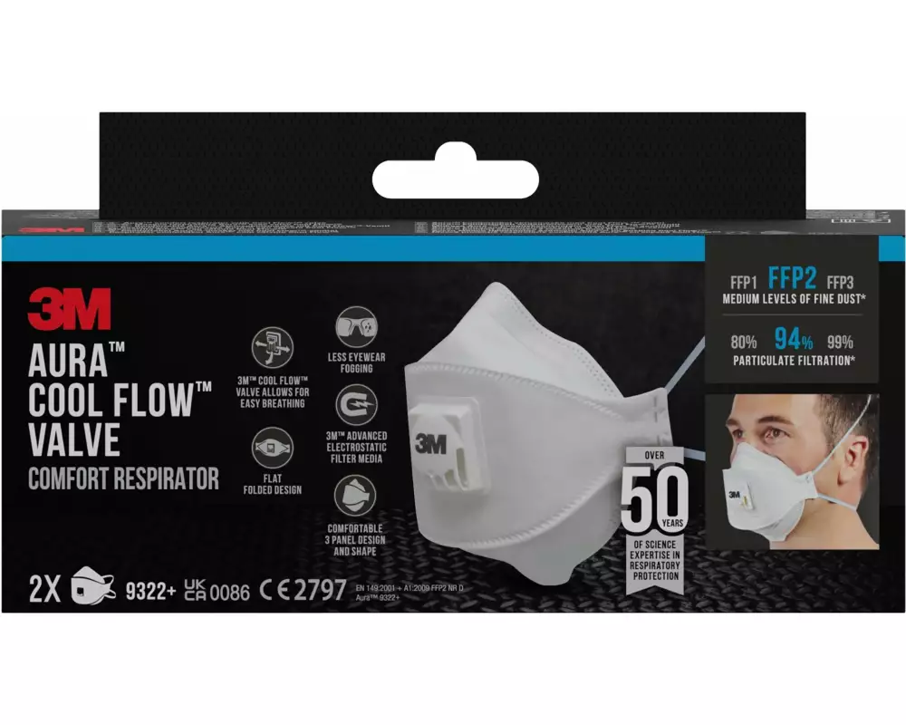 3M Feinstaubmaske 9322+ FFP2