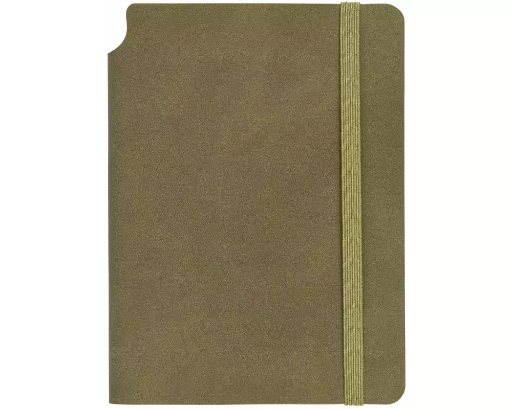 Kolma Notizbuch Smooth A6, Blanko, olivegrün