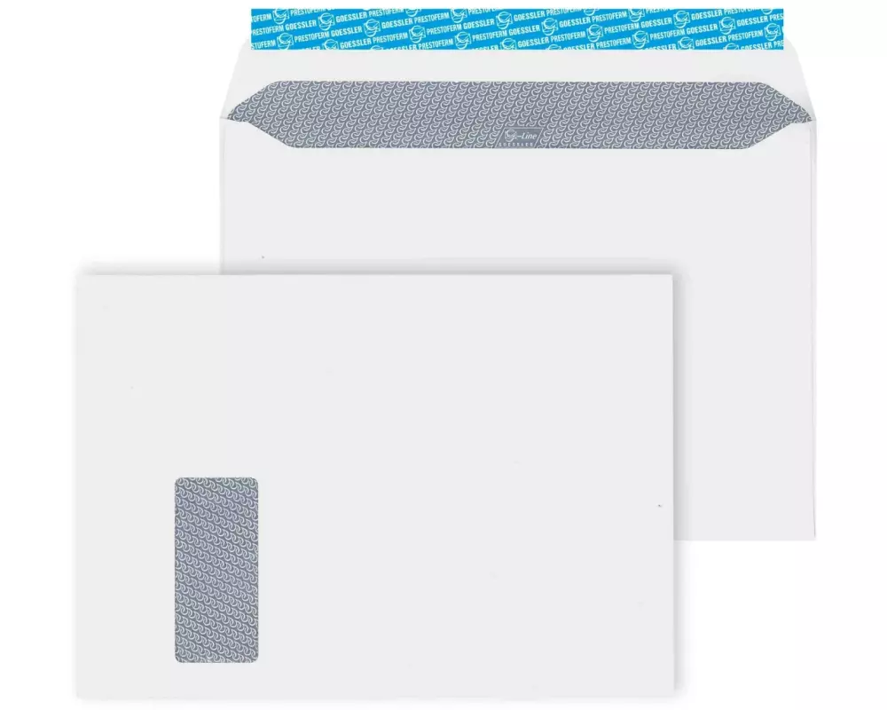 Goessler Couvert G-Line C4 mit Fenster links, 250 Stück