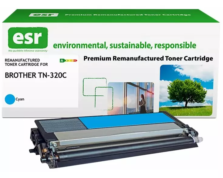 ESR Toner cartridge compatible with Brother TN-320C cyan remanufactured 1.500 pages