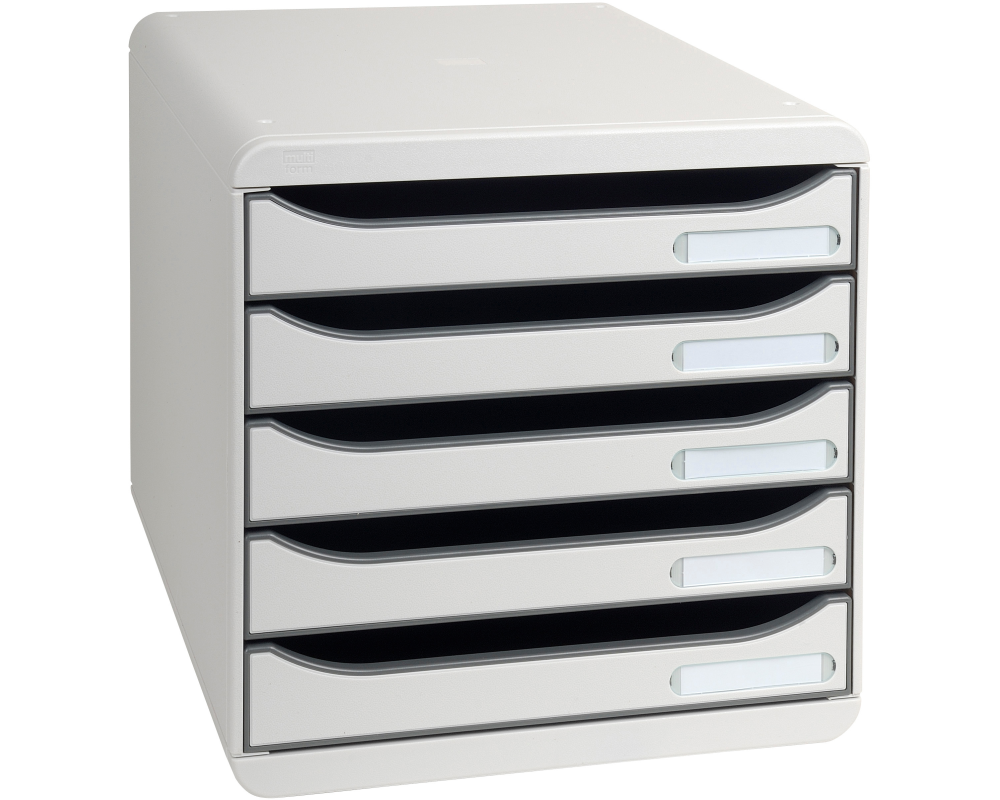 EXACOMPTA Schubladenbox grau 309740D 5 Fächer
