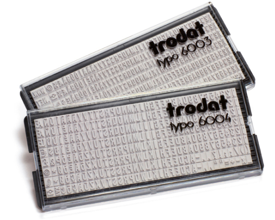 TRODAT Buchstaben Typo 6004 1 Set, 4mm