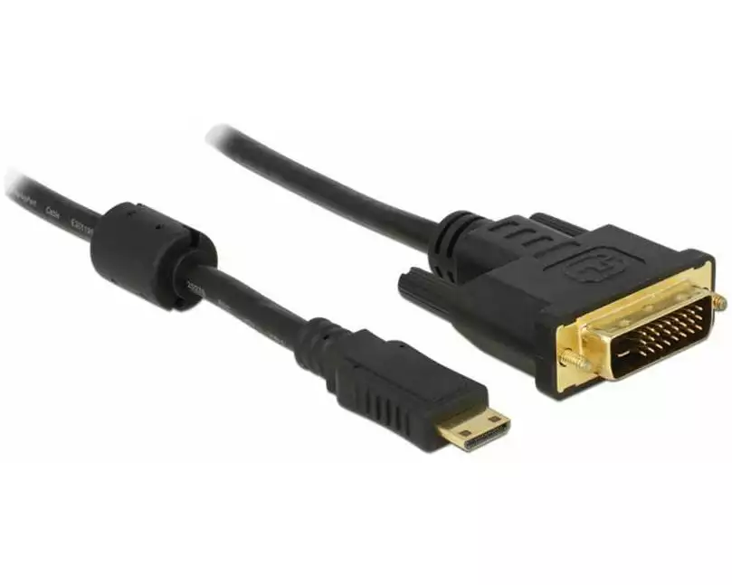 Delock Kabel Mini-HDMI (HDMI-C) - DVI-D, 1 m