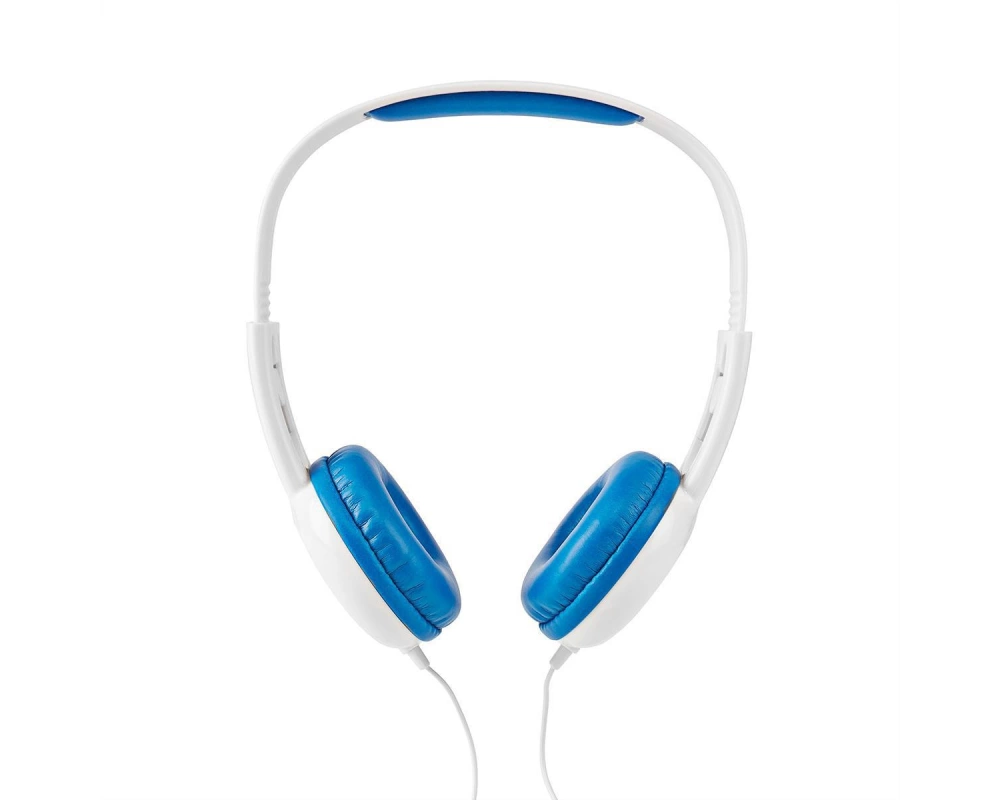 Nedis On-Ear-Kopfhörer mit Kabel, 3.5 mm /Kabellänge: 1.20 m / 82 Db/ Blau