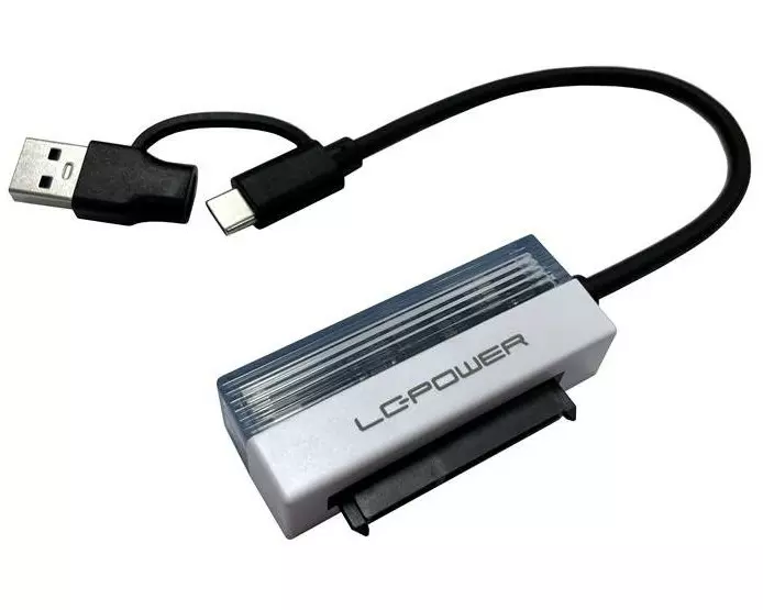 LC-Power LC-ADA-USB-SATA-25 USB-A Stecker; USB-C Stecker - SATA