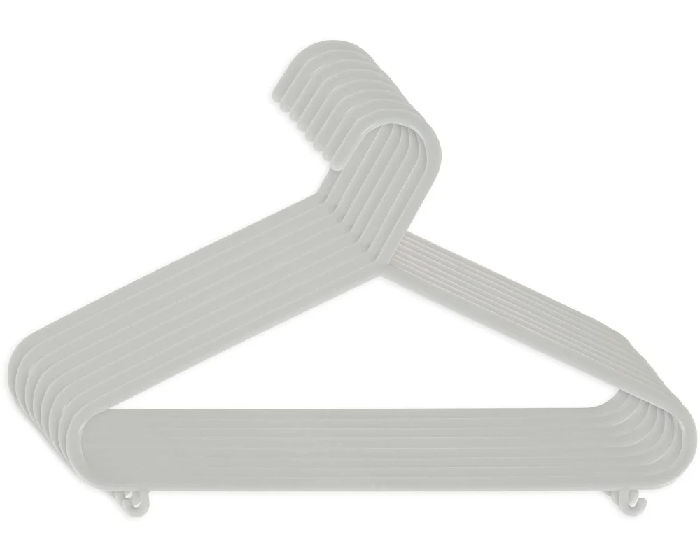 bieco Kleiderbügel 8er Set Silber