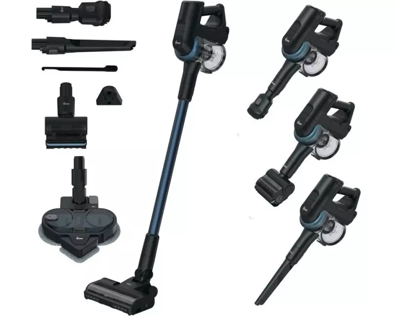 Hoover Akku-Hand- und Stielsauger HF4P10YP 011 Blau/Schwarz