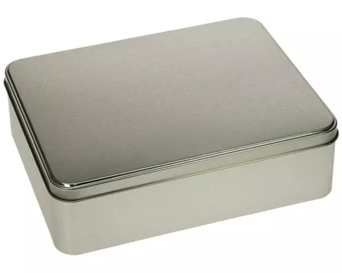 Gawol Gebäckdose Uni 260 x 202 x 70 mm, Silber