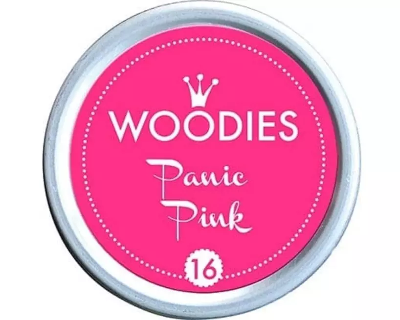 Woodies Stempelkissen 35 mm Panic Pink, 1 Stück