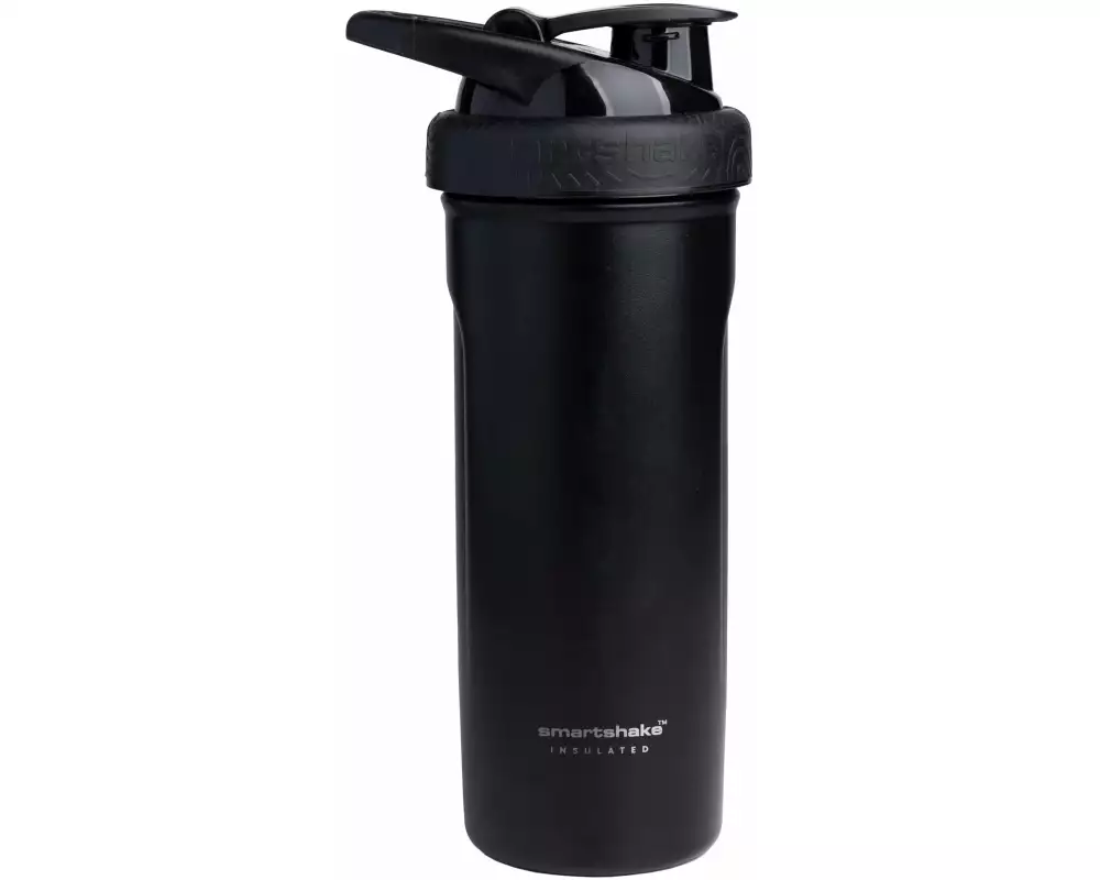 Smartshake Isolierter Stahl-Shaker 750 ml, Schwarz