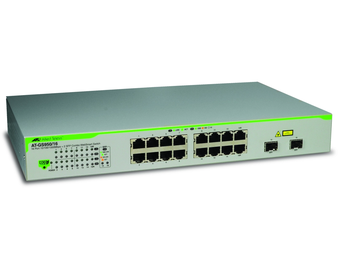 Allied Telesis AT-GS950/16-50 Managed L2 Gigabit Ethernet (10/100/1000) 1U Weiß