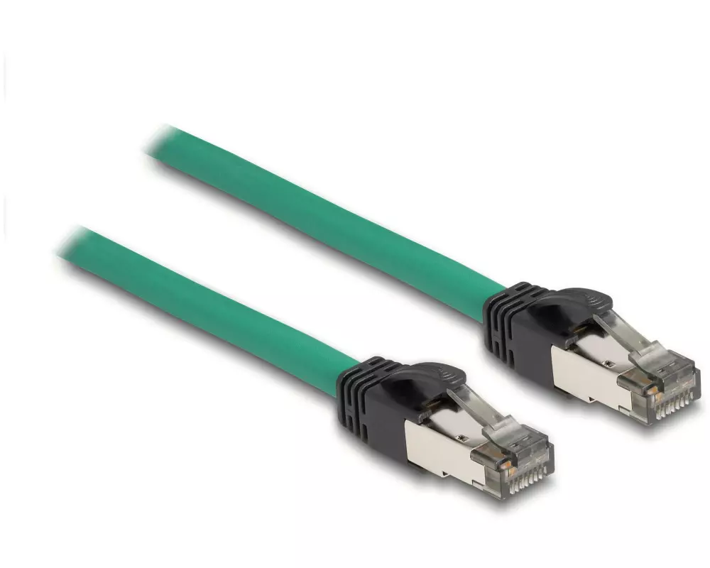 Delock Patchkabel PROFINET Cat 5e, SF/UTP, 3 m, Grün