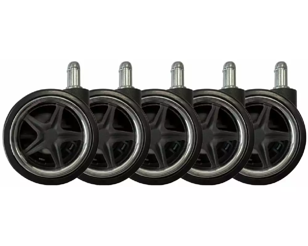LC-Power Rollen LC-CASTERS-DRIFT 5er Set Chrom