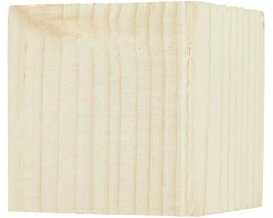 Holz Zollhaus Holzklotz 55 x 55 x 55 mm