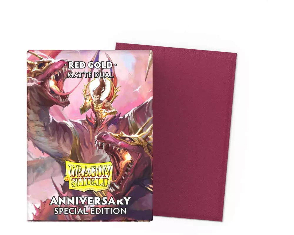Dragon Shield Kartenhülle Dual Matte – Red/Gold