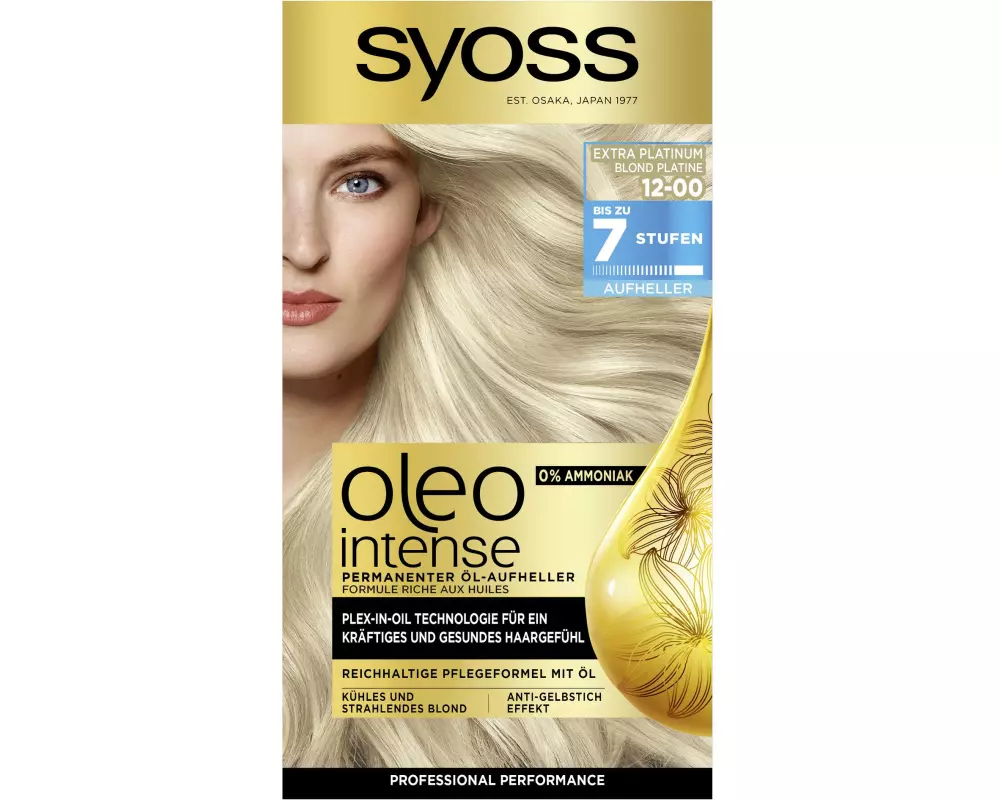 Syoss oleo intense Haarcoloration Oleo Intense 12-00 Silver Blond