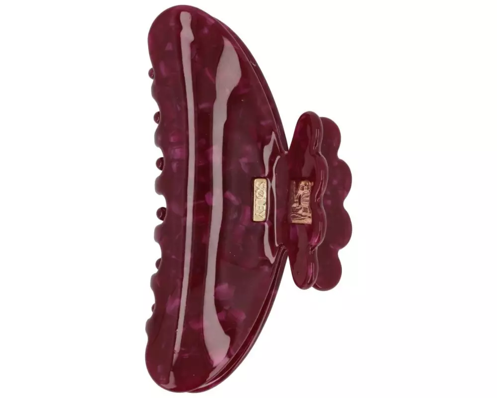 SOLEY Klemme mittel Bordeaux, 1 Stück