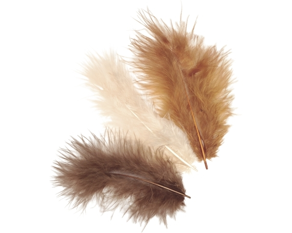 KNORR PRANDELL Marabufedern 10cm 6619958 braun 15 Stück