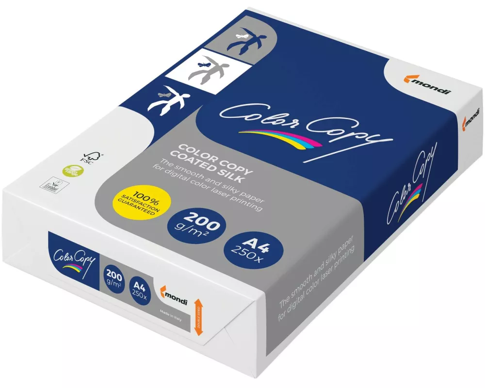 Colorcopy Kopierpapier Color Copy Silk A4, Hochweiss, 200 g/m²