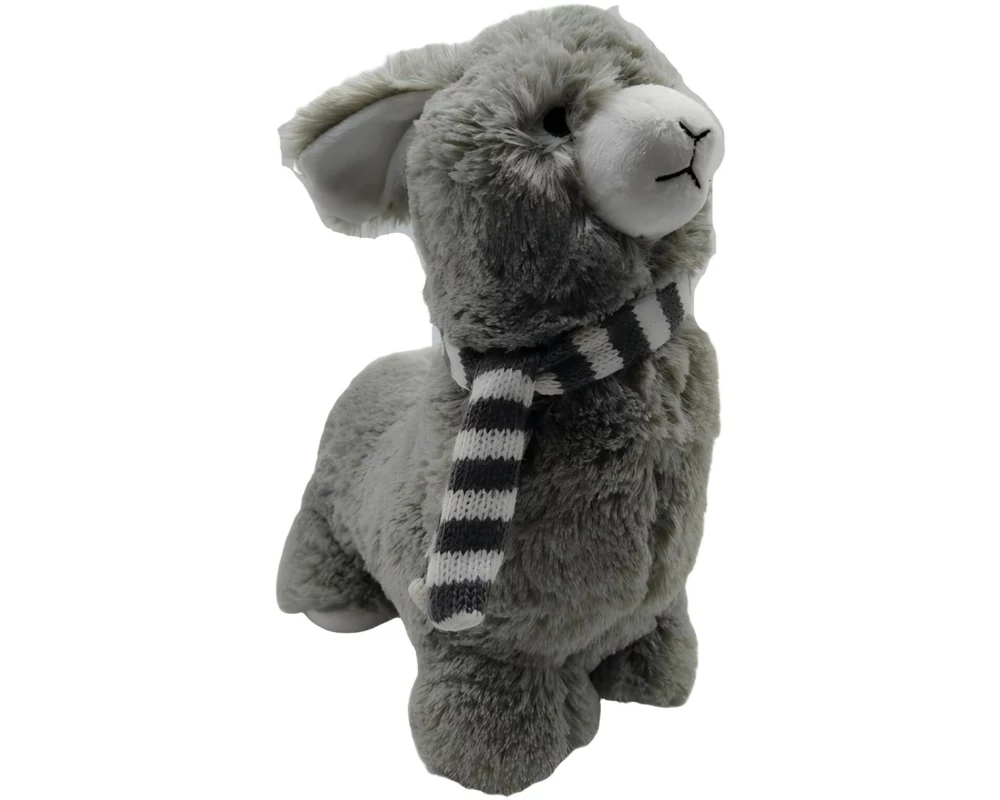 relaxdays Türsicherung Alpaka Grau/Weiss