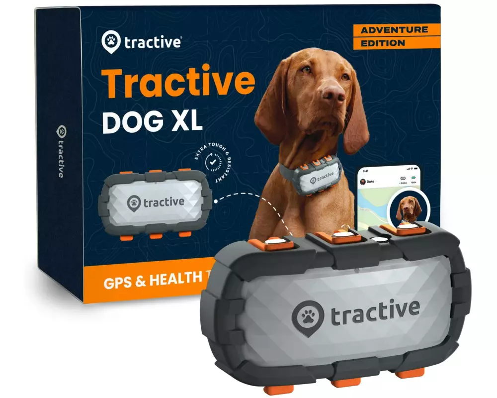tractive GPS-Tracker DOG XL Adventure Edition, Grau