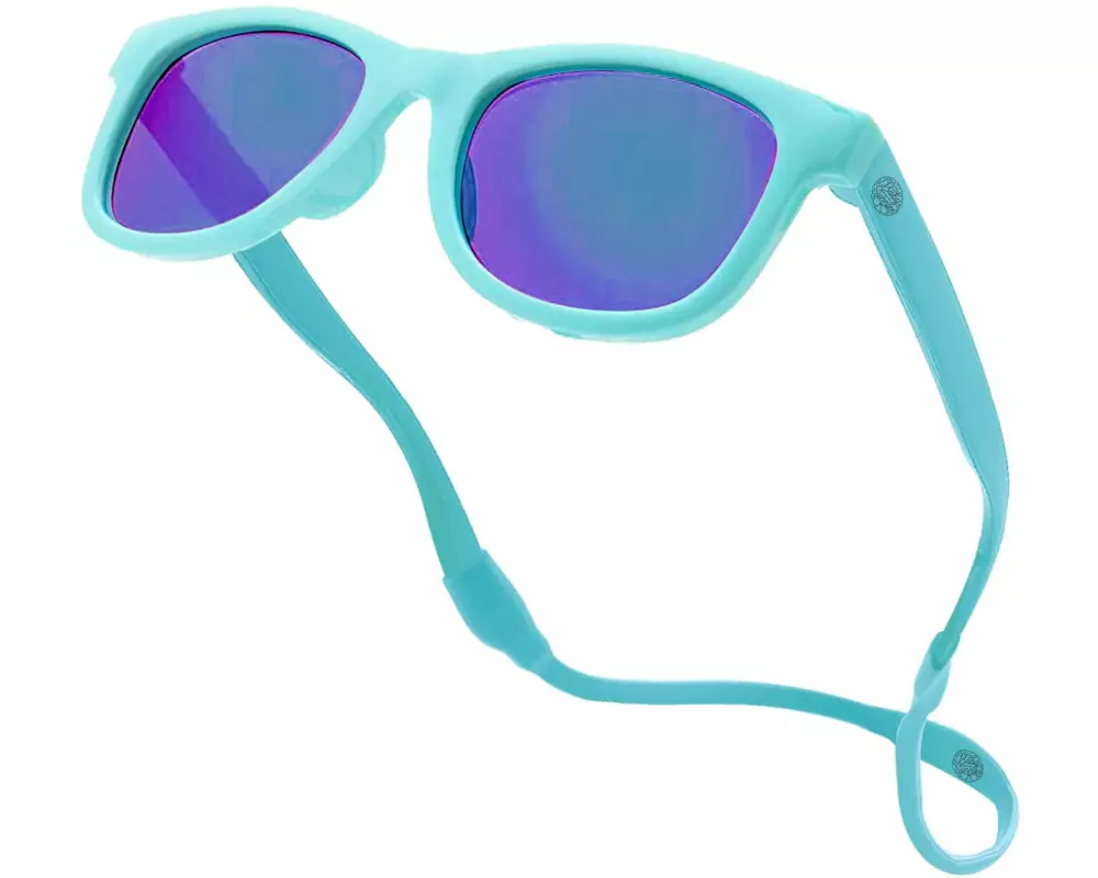 Baby Sunnies Baby-Sonnenbrille mit Band Hellblau