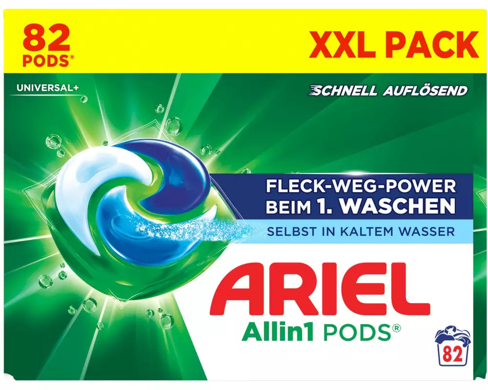 Ariel Waschmittel Kapseln All-in-1 Pods Universal 82 Stück