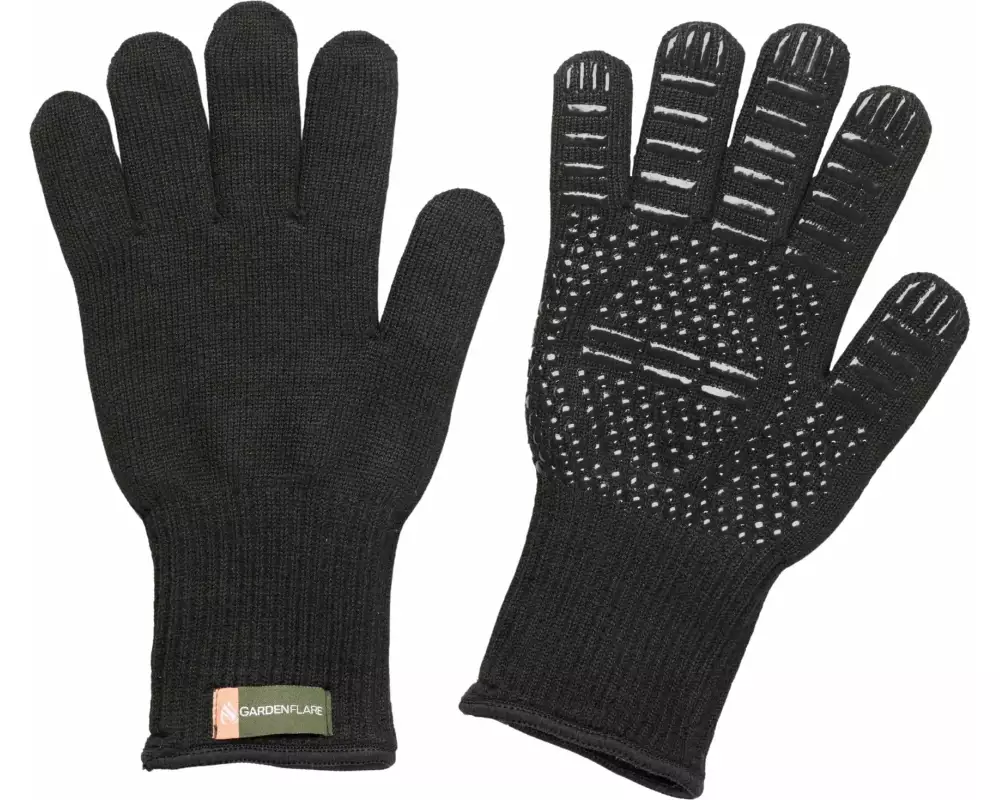 Gardenflare Grillhandschuh - und Hitze-Paar Schwarz
