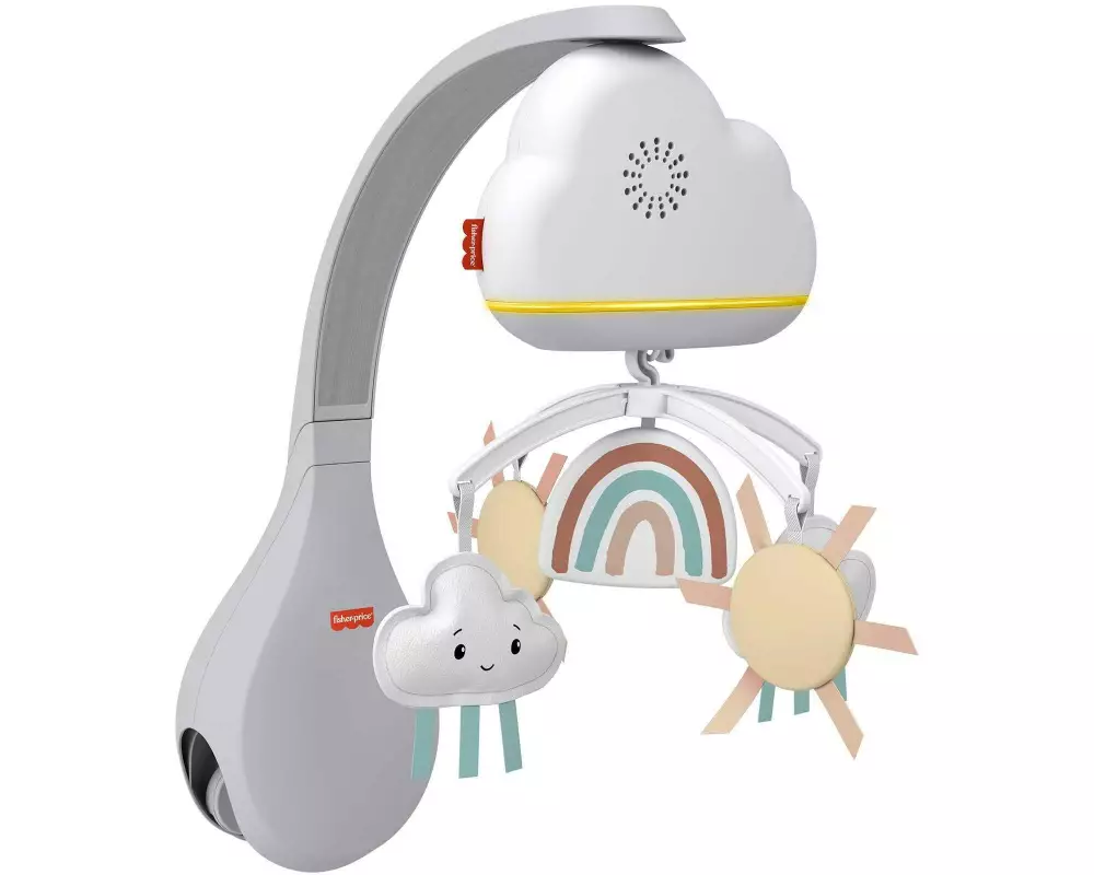 Fisher-Price Regenbogen-Mobile und Spieluhr Mehrfarbig/Weiss