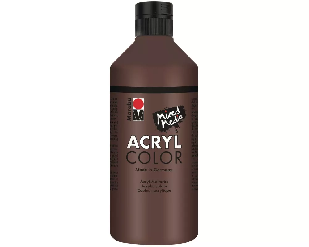 Marabu Acrylfarbe Acryl Color 500 ml Mittelbraun