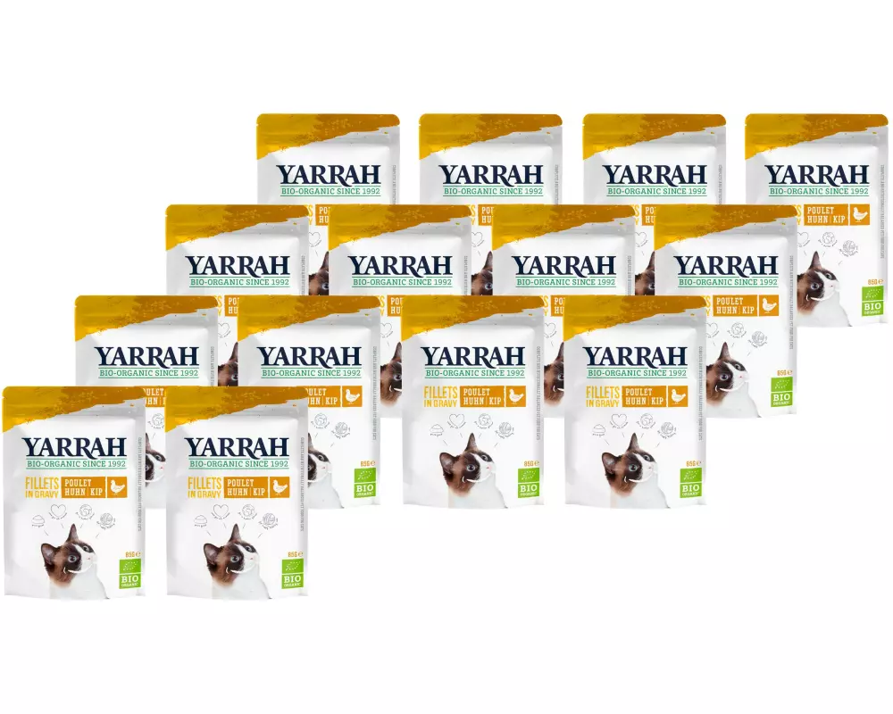 Yarrah Bio-Nassfutter Fillets in Sauce Huhn 14 x 85 g