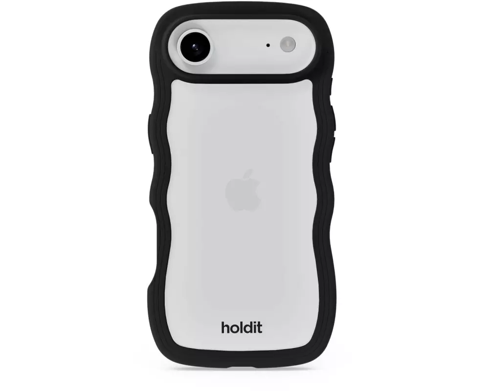 Holdit Back Cover Wavy iPhone Air Transparent/Schwarz