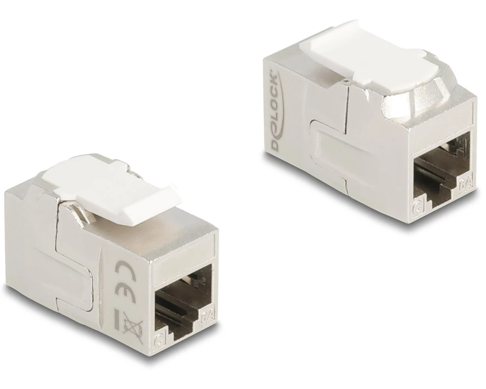 Delock Keystone-Modul Kupplung RJ45 Buchse zu RJ45 Buchse geschirmt