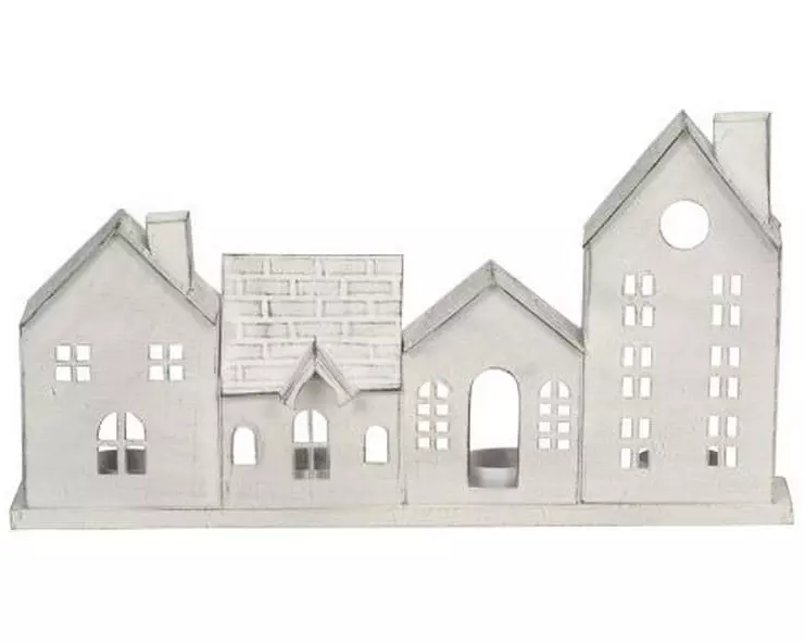 COCON Windlicht Hausreihe, Weiss