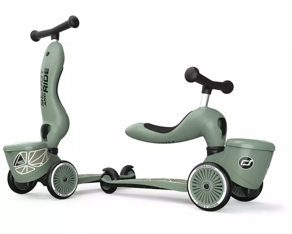 Scoot and Ride Stuntscooter Green lines Grün