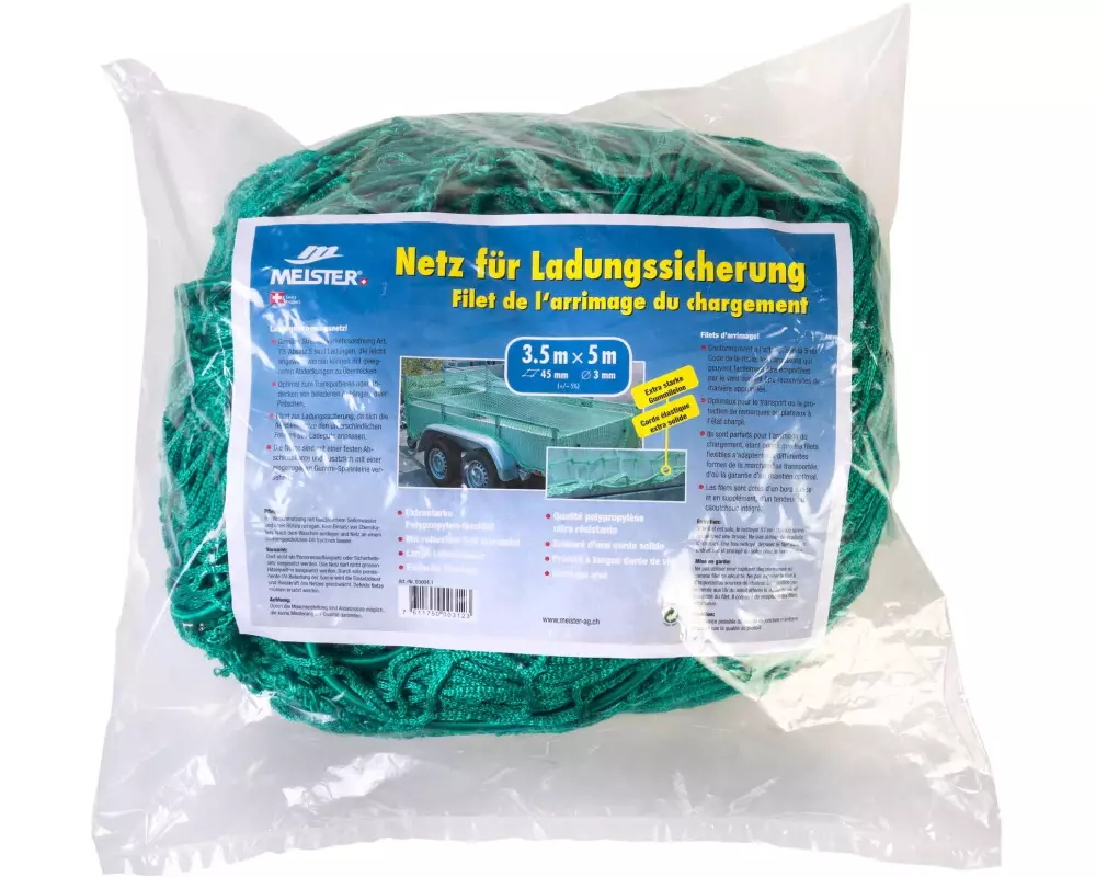 Meister Container-Abdecknetz knotenlos, Ø 3 mm / 3.5 x 5 m, Grün